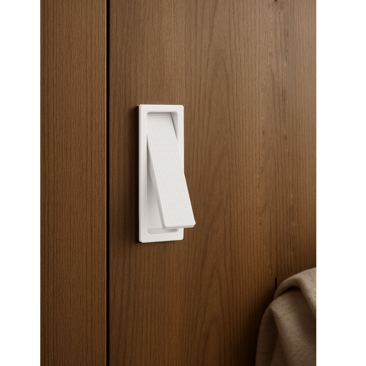 Puxador Piano de Embutir Pequeno Branco Zen 64543_0